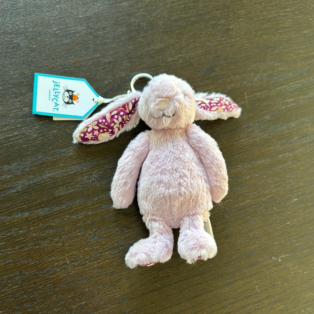 Jellycat Lilac Bunny Plush Bag Charm